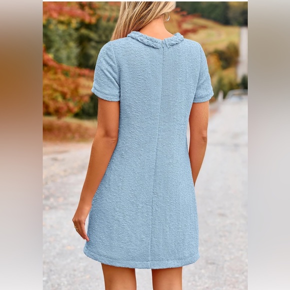 Women's Tweed Short Dress Crewneck - size Large - Picture 2 of 5